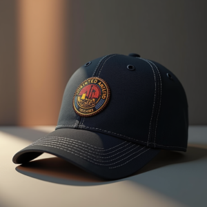Packaging — Embroidered-style Emblem Mockup On A Structured Commercial Design #0286 (Dreamina)