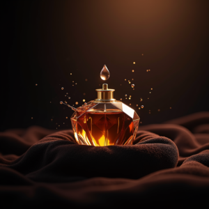 Perfume — Faceted Gemstone Ring Nestled In Dark Product Ads #0047 (Stable Diffusion)