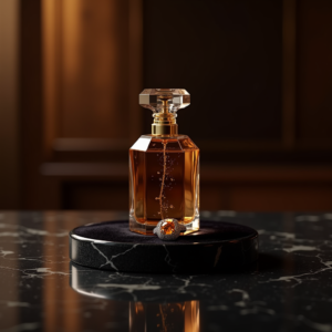 Perfume — Faceted Gemstone Ring Nestled In Dark Product Ads #0089 (Recraft)