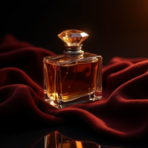 Perfume — Faceted Gemstone Ring Nestled In Dark Product Ads #0161 (Recraft)