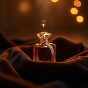 Perfume — Faceted Gemstone Ring Nestled In Dark Product Ads #0191 (Stable Diffusion)