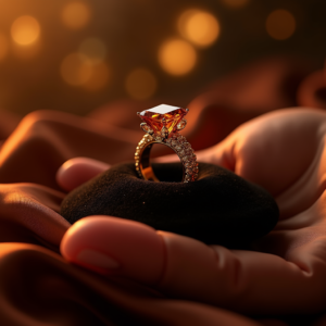Perfume — Faceted Gemstone Ring Nestled In Dark Product Ads #0244 (Firefly)
