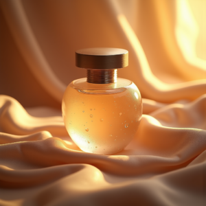Perfume — Frosted-glass Cosmetics Jar With A Brushed-silver Product Ads #0170 (Gemini)
