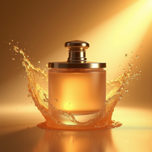 Perfume — Frosted-glass Cosmetics Jar With A Brushed-silver Product Ads #0271 (Leonardo)