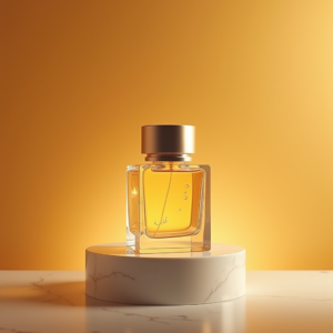 Perfume — Frosted-glass Cosmetics Jar With A Brushed-silver Product Ads #0319 (Leonardo)