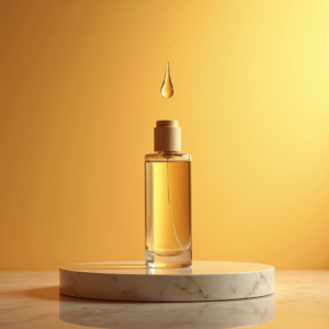 Perfume — Minimalist Skincare Bottle With A Bamboo Product Ads #0299 (Stable Diffusion)