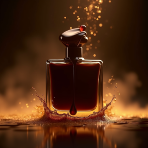 Perfume — Rich Dark-chocolate Dessert With A Glossy Product Ads #0057 (Dreamina)