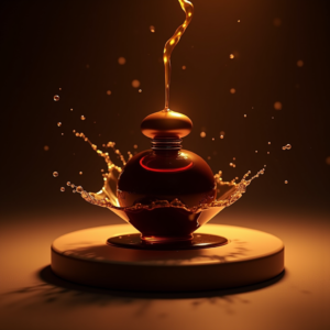 Perfume — Rich Dark-chocolate Dessert With A Glossy Product Ads #0069 (Dreamina)