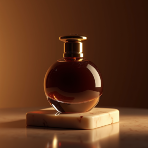 Perfume — Rich Dark-chocolate Dessert With A Glossy Product Ads #0105 (Dreamina)