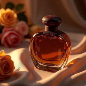 Perfume — Rich Dark-chocolate Dessert With A Glossy Product Ads #0111 (ChatGPT)
