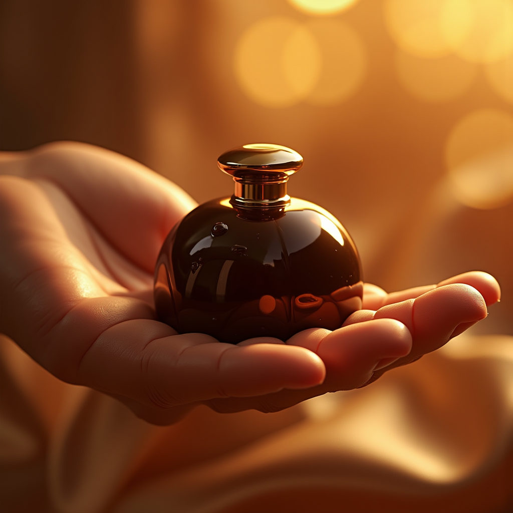 Perfume — Rich Dark-chocolate Dessert With A Glossy Product Ads #0242 (Gemini)