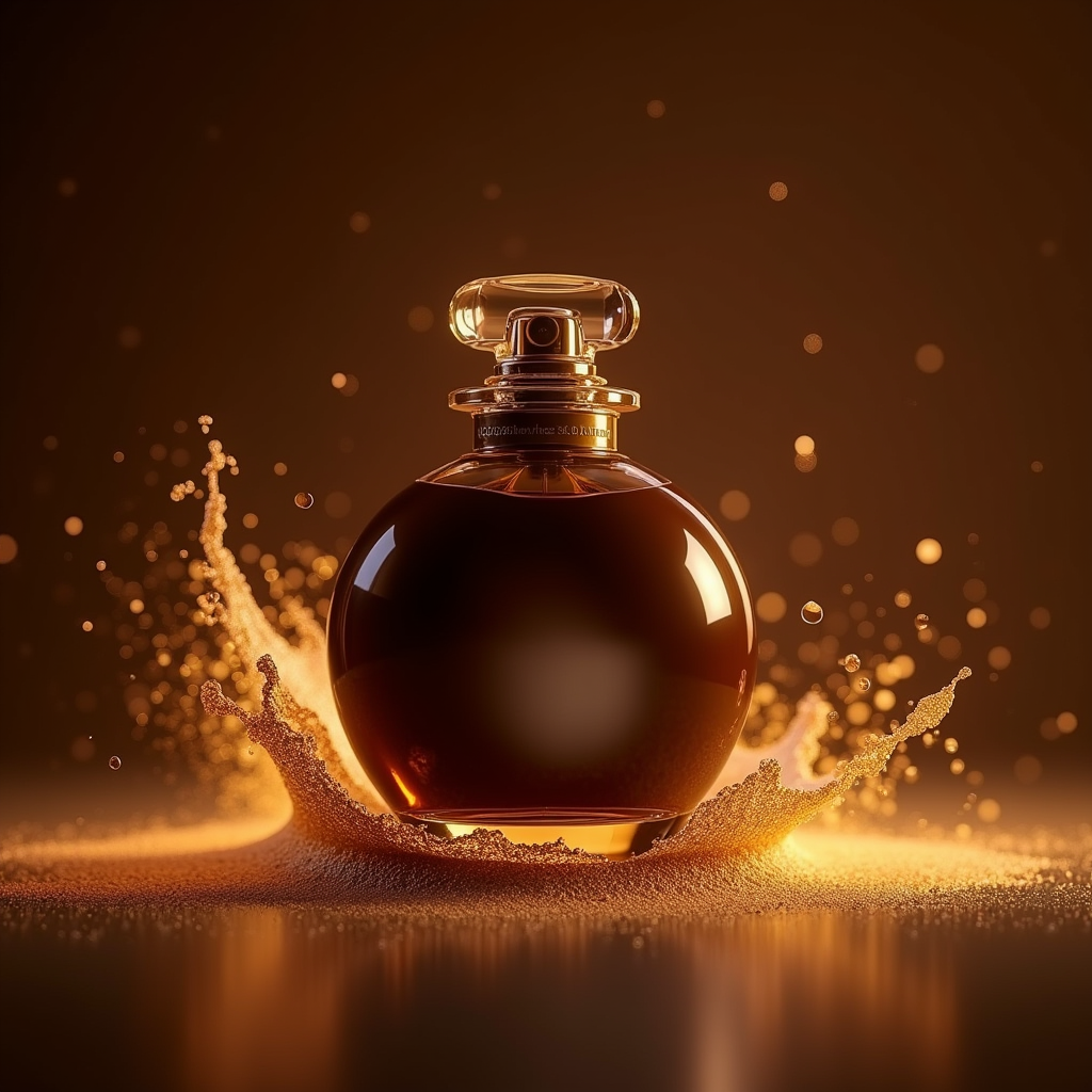 Perfume — Rich Dark-chocolate Dessert With A Glossy Product Ads #0272 (Seedream)