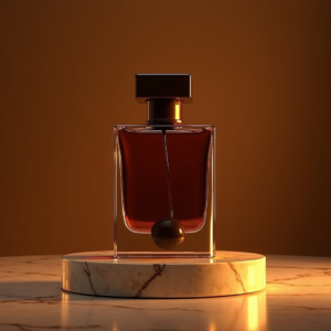 Perfume — Rich Dark-chocolate Dessert With A Glossy Product Ads #0320 (Seedream)