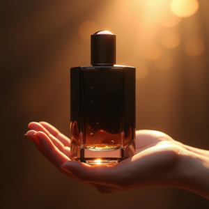 Perfume — Sleek Matte-black Perfume Bottle With A Product Ads #0013 (Krea)