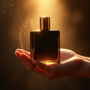 Perfume — Sleek Matte-black Perfume Bottle With A Product Ads #0019 (Leonardo)