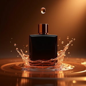 Perfume — Sleek Matte-black Perfume Bottle With A Product Ads #0043 (Leonardo)
