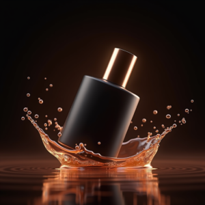 Perfume — Sleek Matte-black Perfume Bottle With A Product Ads #0049 (Krea)