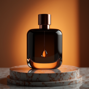 Perfume — Sleek Matte-black Perfume Bottle With A Product Ads #0079 (Leonardo)