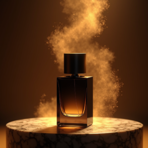 Perfume — Sleek Matte-black Perfume Bottle With A Product Ads #0091 (Leonardo)