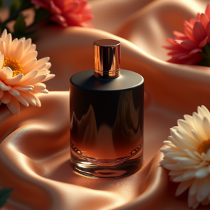 Perfume — Sleek Matte-black Perfume Bottle With A Product Ads #0133 (Krea)