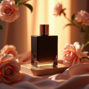 Perfume — Sleek Matte-black Perfume Bottle With A Product Ads #0139 (Leonardo)