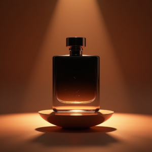 Perfume — Sleek Matte-black Perfume Bottle With A Product Ads #0175 (Leonardo)