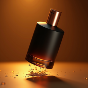 Perfume — Sleek Matte-black Perfume Bottle With A Product Ads #0181 (Krea)