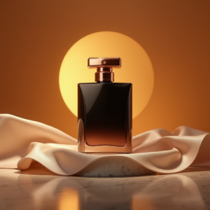 Perfume — Sleek Matte-black Perfume Bottle With A Product Ads #0312 (FLUX)