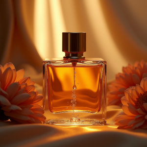 Perfume — Tailored Leather Handbag With Polished Gold Product Ads #0118 (Midjourney)