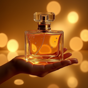 Perfume — Tailored Leather Handbag With Polished Gold Product Ads #0231 (ChatGPT)