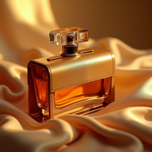 Perfume — Tailored Leather Handbag With Polished Gold Product Ads #0243 (ChatGPT)
