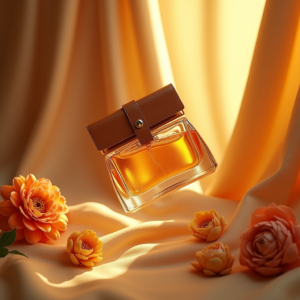 Perfume — Tailored Leather Handbag With Polished Gold Product Ads #0327 (ChatGPT)