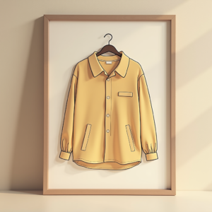 Poster — Clean Line-art Icon Printed On A Commercial Design #0045 (Ideogram)