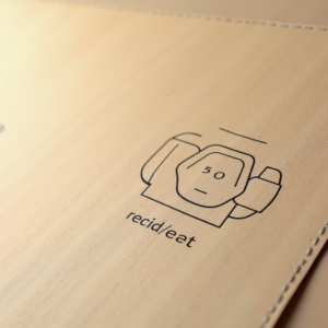 Poster — Clean Line-art Icon Printed On A Commercial Design #0057 (Ideogram)