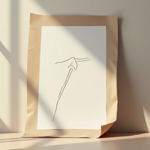 Poster — Clean Line-art Icon Printed On A Commercial Design #0141 (Ideogram)