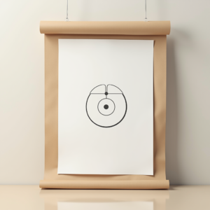 Poster — Clean Line-art Icon Printed On A Commercial Design #0183 (FLUX)
