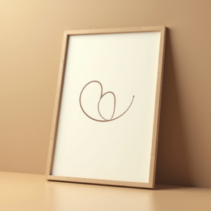 Poster — Clean Line-art Icon Printed On A Commercial Design #0257 (Gemini)