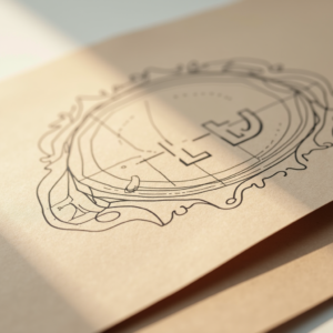 Poster — Clean Line-art Icon Printed On A Commercial Design #0323 (Seedream)