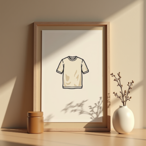 Poster — Clean Line-art Icon Printed On A Commercial Design #0347 (Seedream)