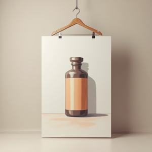 Poster — Duotone Illustrated Design Wrapped Around A Commercial Design #0017 (Gemini)