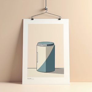 Poster — Duotone Illustrated Design Wrapped Around A Commercial Design #0247 (Firefly)
