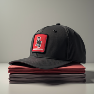 Poster — Embroidered-style Emblem Mockup On A Structured Commercial Design #0028 (Krea)