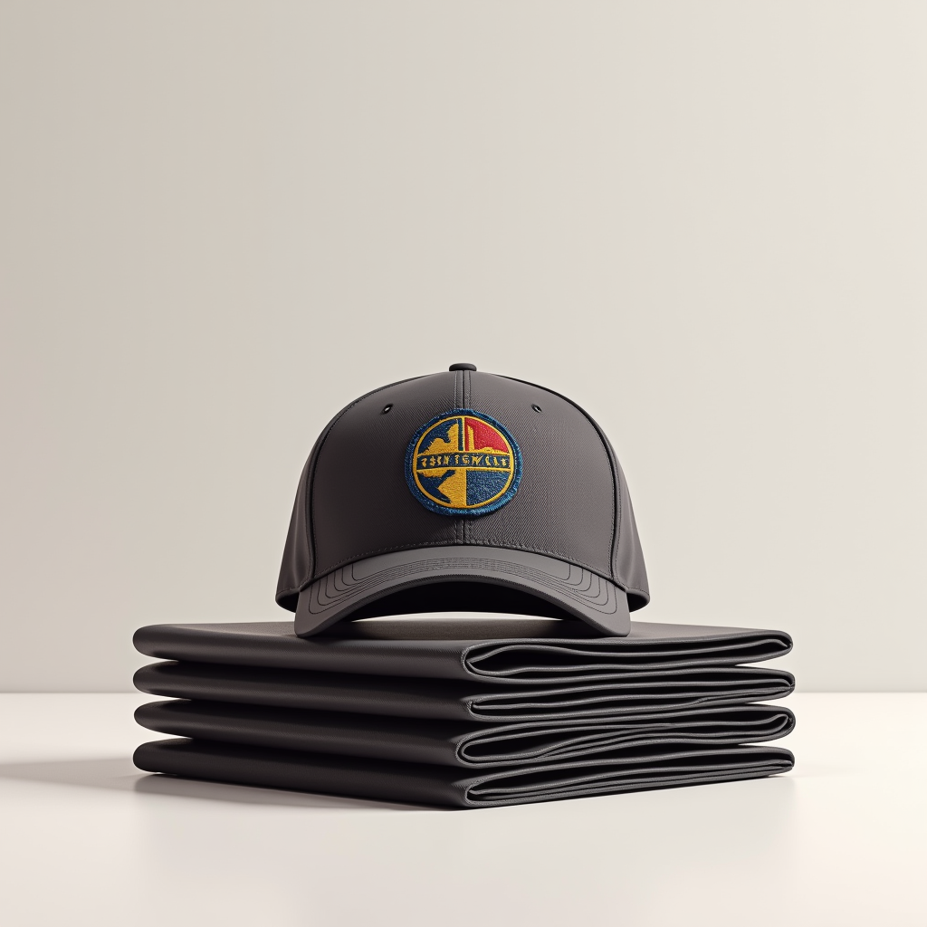 Poster — Embroidered-style Emblem Mockup On A Structured Commercial Design #0064 (Krea)
