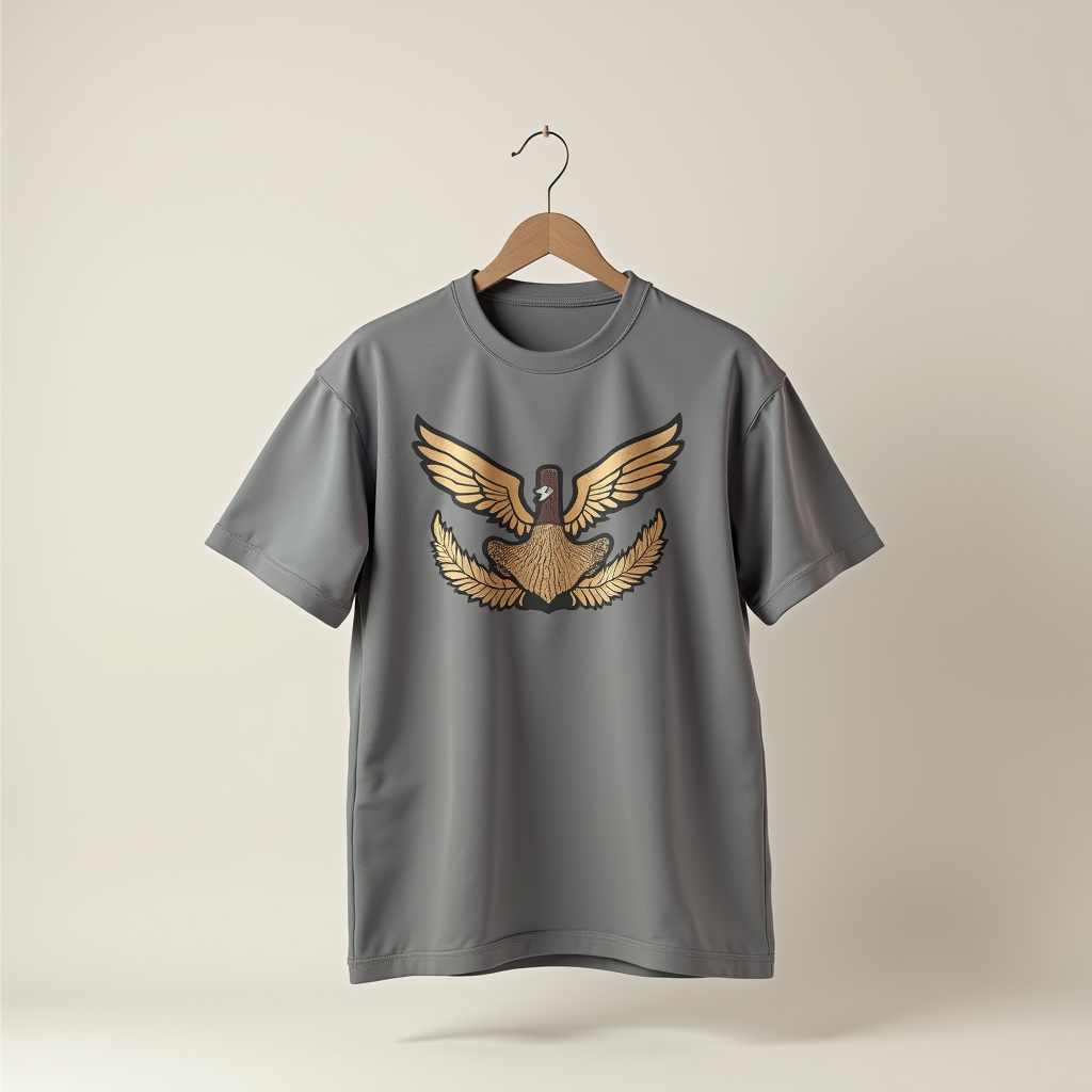 Poster — Embroidered-style Emblem Mockup On A Structured Commercial Design #0196 (Krea)