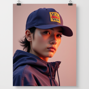 Poster — Embroidered-style Emblem Mockup On A Structured Commercial Design #0336 (Dreamina)