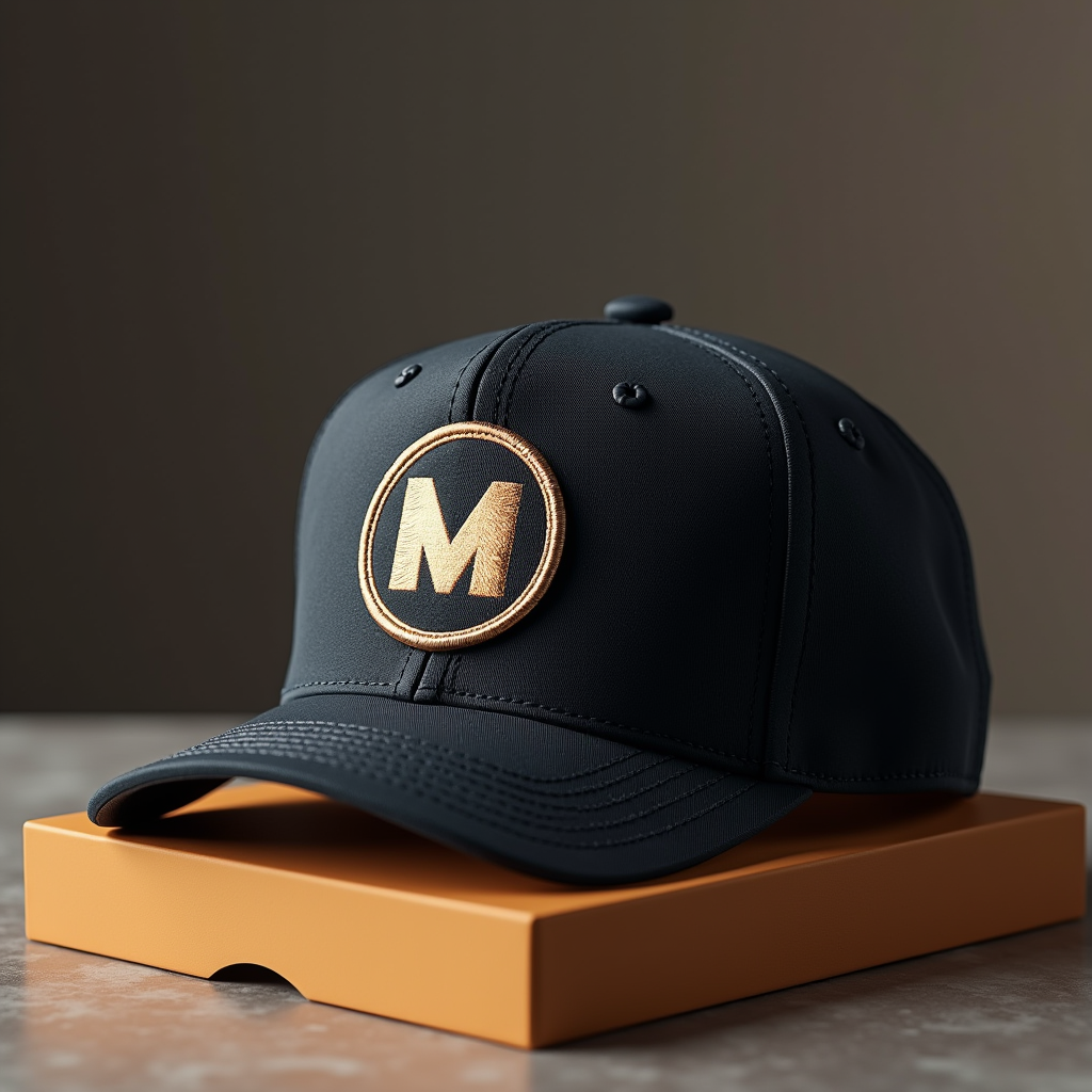 Poster — Embroidered-style Emblem Mockup On A Structured Commercial Design #0348 (Dreamina)