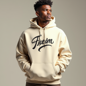 Poster — Hand-lettered Typographic Design Across A Cream Commercial Design #0026 (Stable Diffusion)
