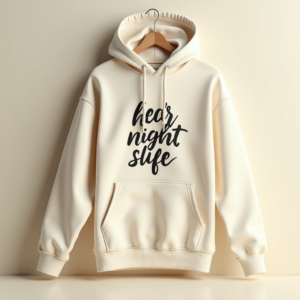 Poster — Hand-lettered Typographic Design Across A Cream Commercial Design #0062 (Stable Diffusion)
