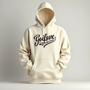 Poster — Hand-lettered Typographic Design Across A Cream Commercial Design #0134 (Stable Diffusion)