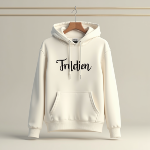 Poster — Hand-lettered Typographic Design Across A Cream Commercial Design #0158 (Stable Diffusion)